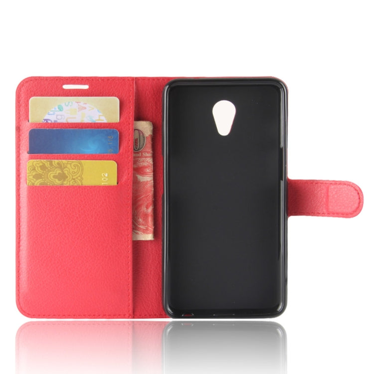 For Meizu Meilan M6s PU + TPU Litchi Texture Horizontal Flip Leather Case with Wallet & Holder & Card Slots