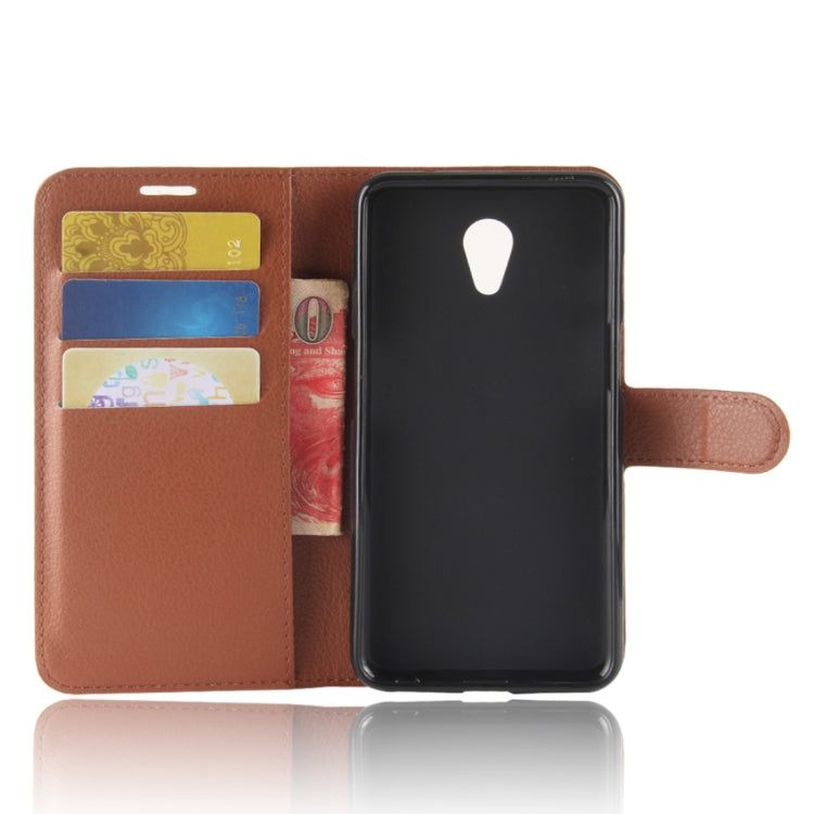For Meizu Meilan M6s PU + TPU Litchi Texture Horizontal Flip Leather Case with Wallet & Holder & Card Slots