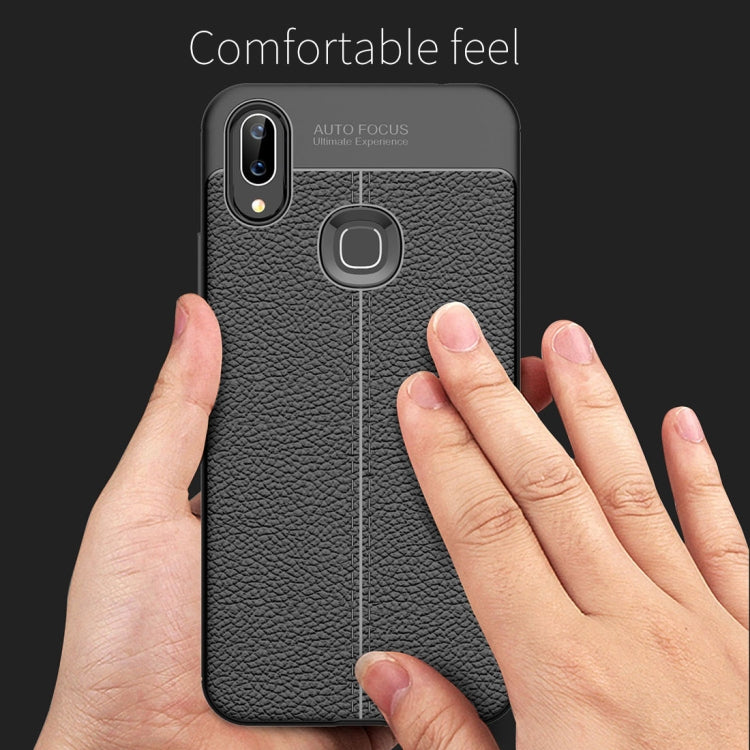 Litchi Texture TPU Protective Case for Vivo X21i