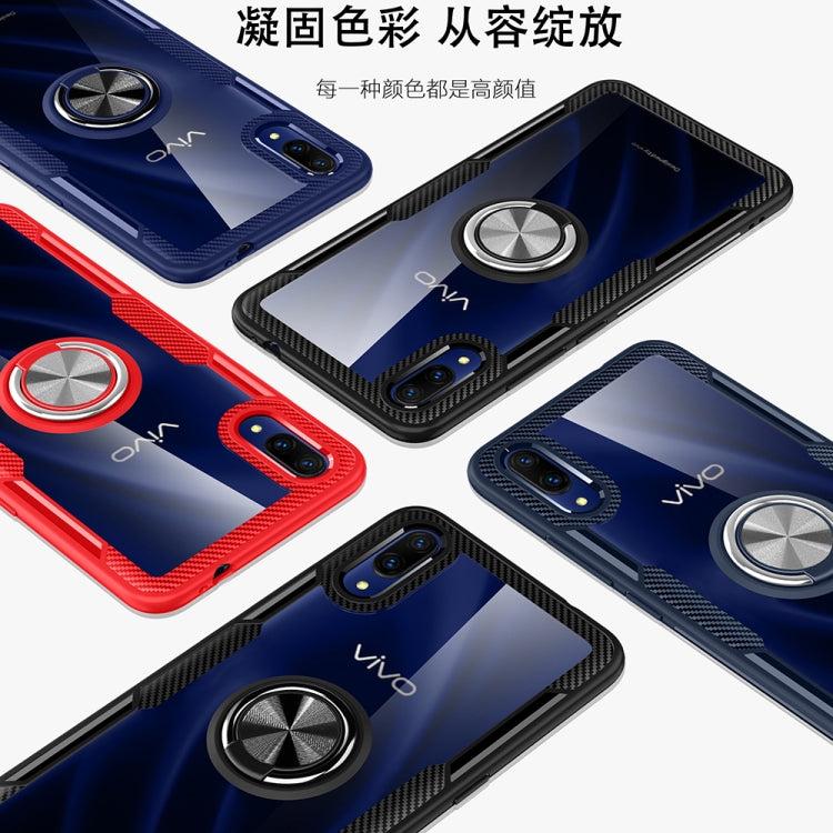 Scratchproof TPU + Acrylic Ring Bracket Protective Case for VIVO X23
