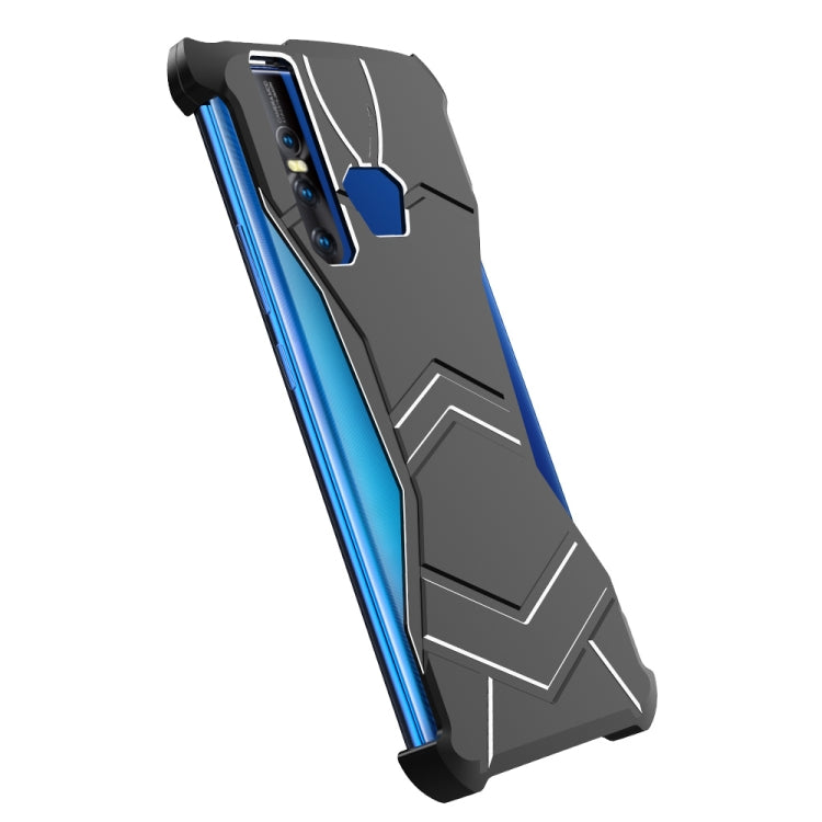 R-JUST Magnet Adsorption Metal Polished Texture Phone Case for VIVO X27 (Black)