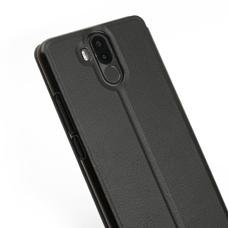 OCUBE for Ulefone Power 3 (MPH1327) Spring Texture Horizontal Flip Leather Case with Holder (Black)