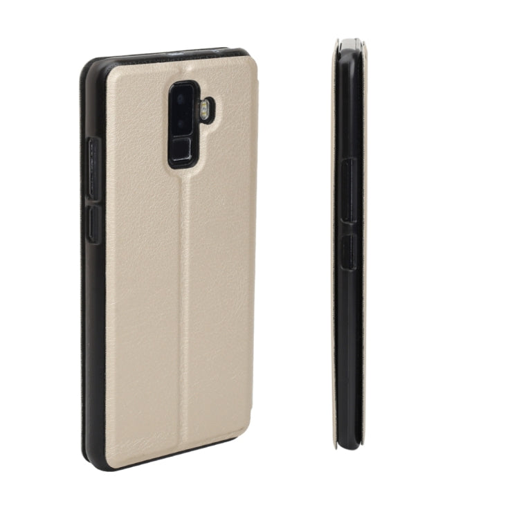 OCUBE for Leagoo M9 (MPH1992) Spring Texture Horizontal Flip Leather Case with Holder (Gold)