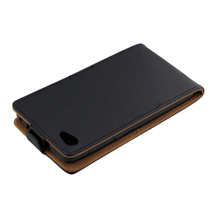 For Alcatel A5 LED TPU Business Style Vertical Flip Protective Leather Case with Card Slot(Black)