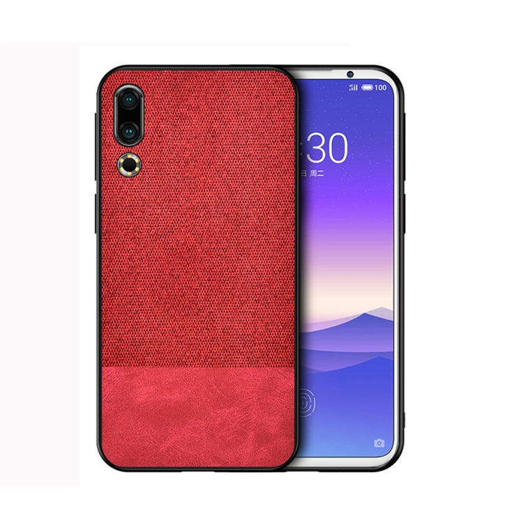 Shockproof Splicing PU + Cloth Protective Case for Meizu 16S