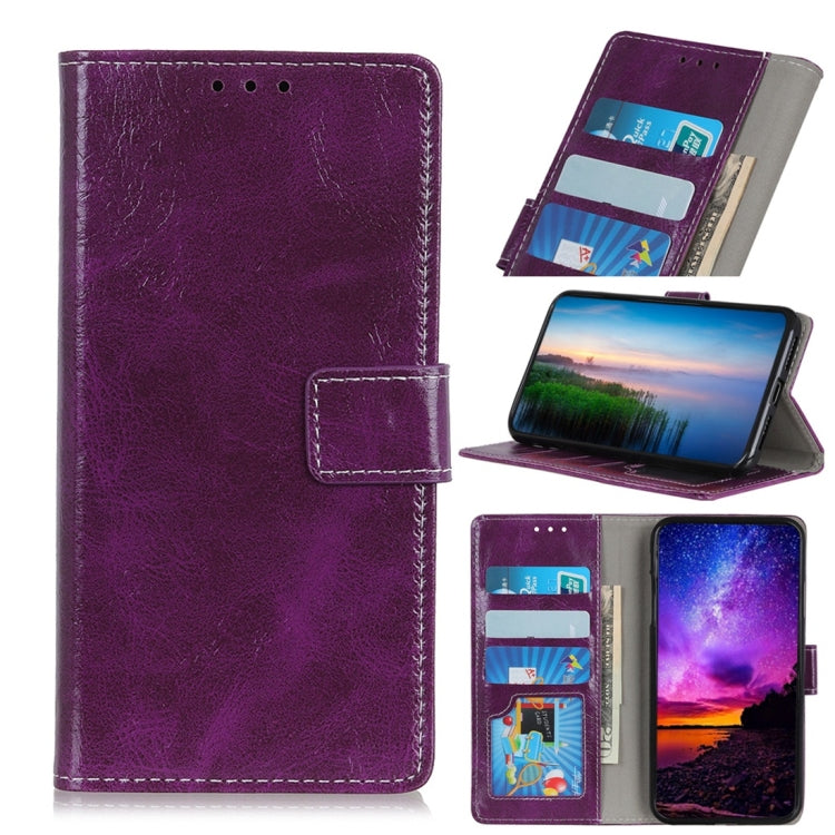 Retro Crazy Horse Texture Horizontal Flip Leather Case for OnePlus 7, with Holder & Card Slots & Wallet & Photo Frame
