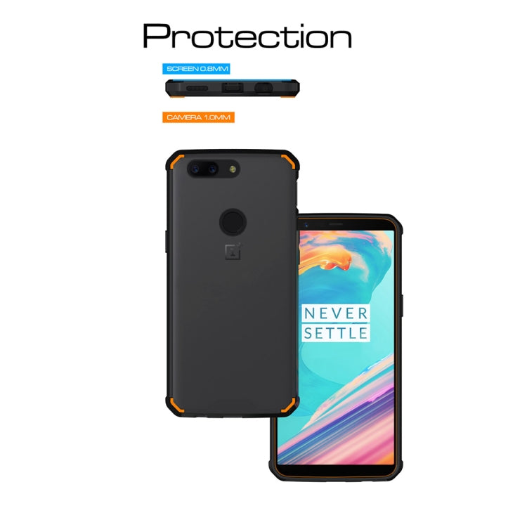 For OnePlus 5T Acrylic + TPU Shockproof Transparent Armor Protective Back Cover Case