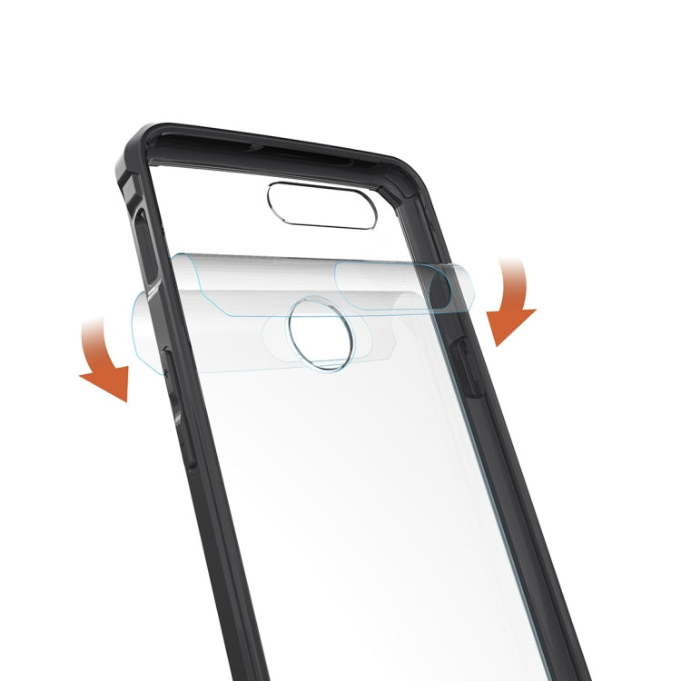 For OnePlus 5T Acrylic + TPU Shockproof Transparent Armor Protective Back Cover Case