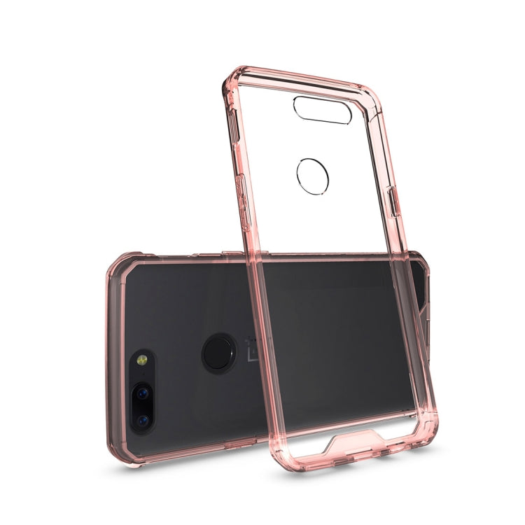 For OnePlus 5T Acrylic + TPU Shockproof Transparent Armor Protective Back Cover Case