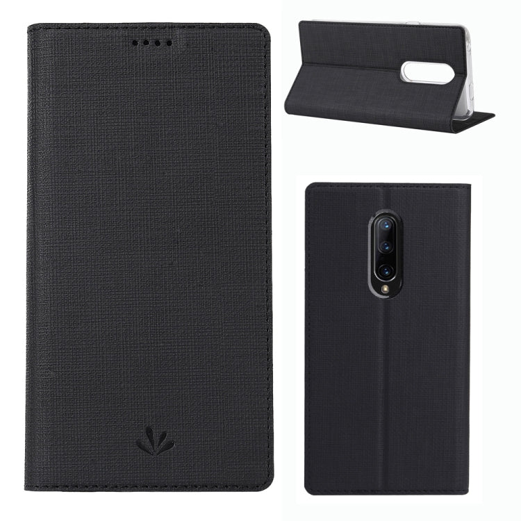 ViLi Texture PU Leather Case for Oneplus 7 Pro ,with Holder & Card Slots & Wallet