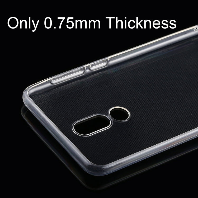 50 PCS 0.75mm Transparent TPU Case for Meizu V8
