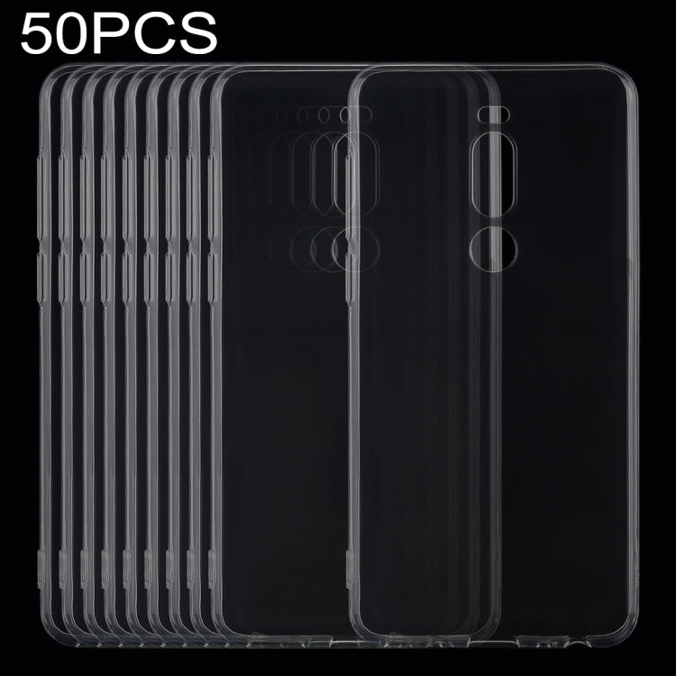50 PCS 0.75mm Transparent TPU Case for Meizu V8 & M8