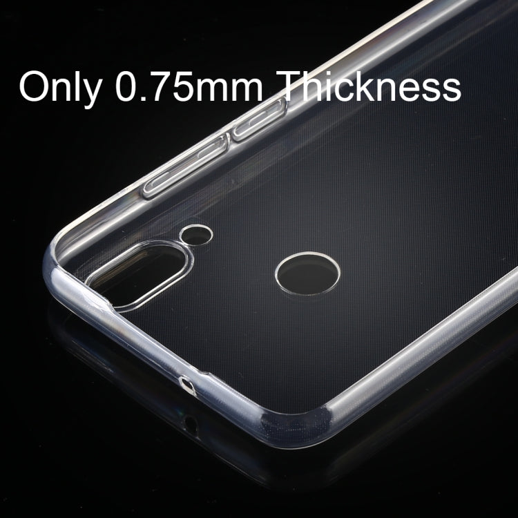 50 PCS 0.75mm Ultrathin Transparent TPU Soft Protective Case for Meizu Note 9