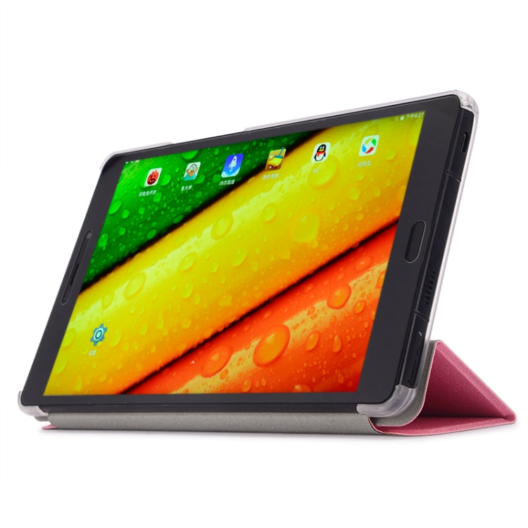 Frosted Texture Horizontal Flip PU Leather Case for Cube X1 / T801, with Three-folding Holder