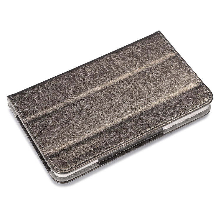 Steel Wire Texture Horizontal Flip Leather Case for Cube C1, with Three-folding Holder