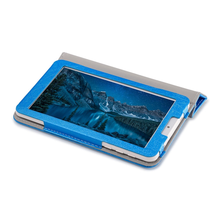 Steel Wire Texture Horizontal Flip Leather Case for Cube C1, with Three-folding Holder