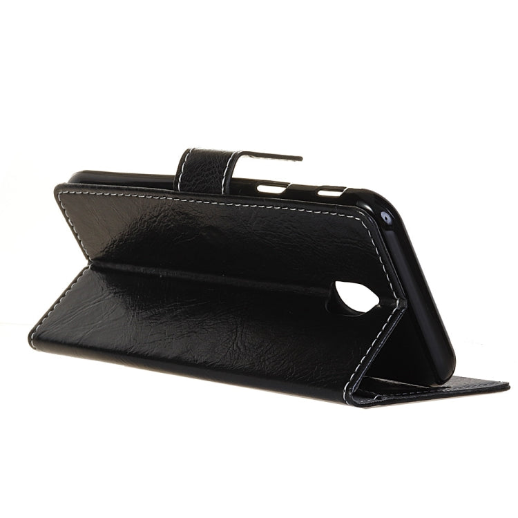 Retro Crazy Horse Texture Horizontal Flip Leather Case for Alcatel 1C (2019), with Holder & Card Slots & Photo Frame & Wallet