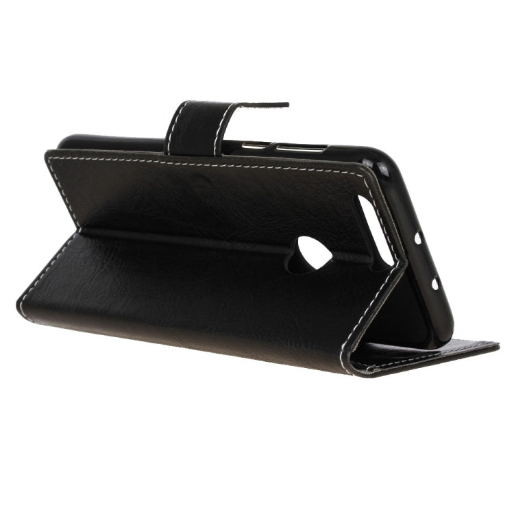 Retro Crazy Horse Texture Horizontal Flip Leather Case for Alcatel 1S, with Holder & Card Slots & Photo Frame & Wallet