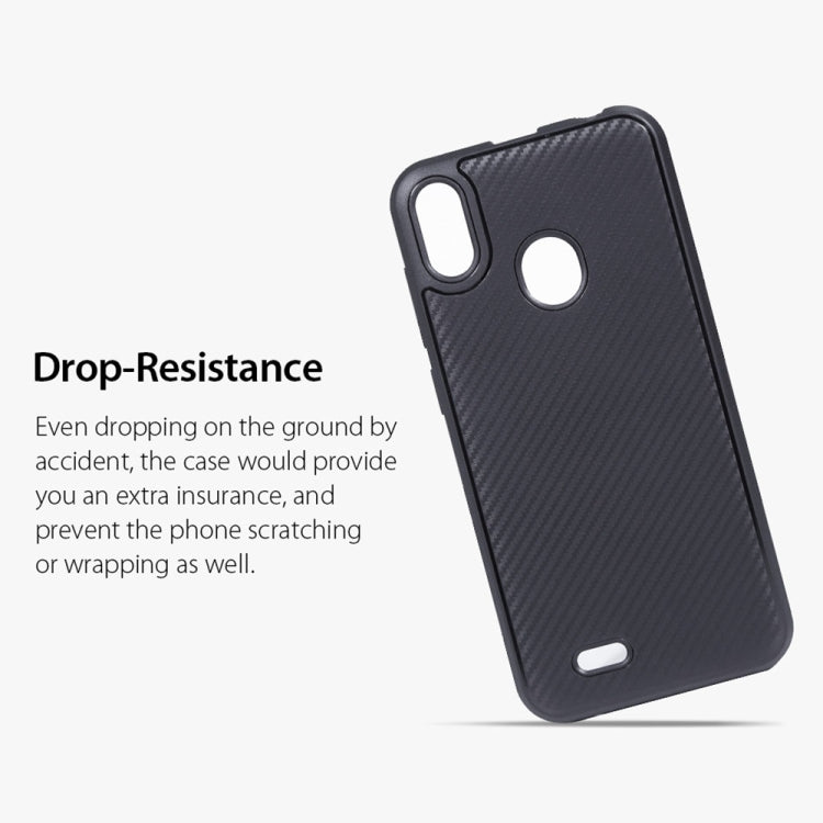 Carbon Fiber Texture TPU Protective Case for Ulefone S10 Pro (Black)