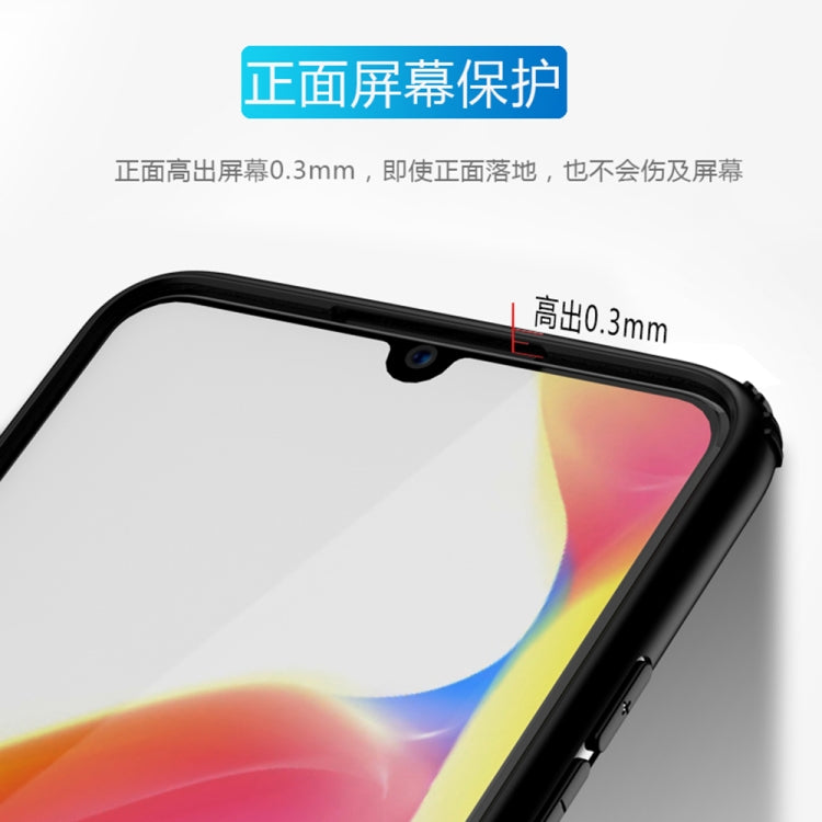 Shockproof Car Magnetic Case with 360 Degree Gold Armor Ring for VIVO V11