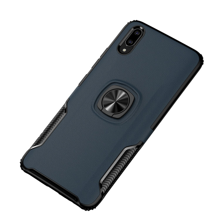 Shockproof Car Magnetic Case with 360 Degree Gold Armor Ring for VIVO V11