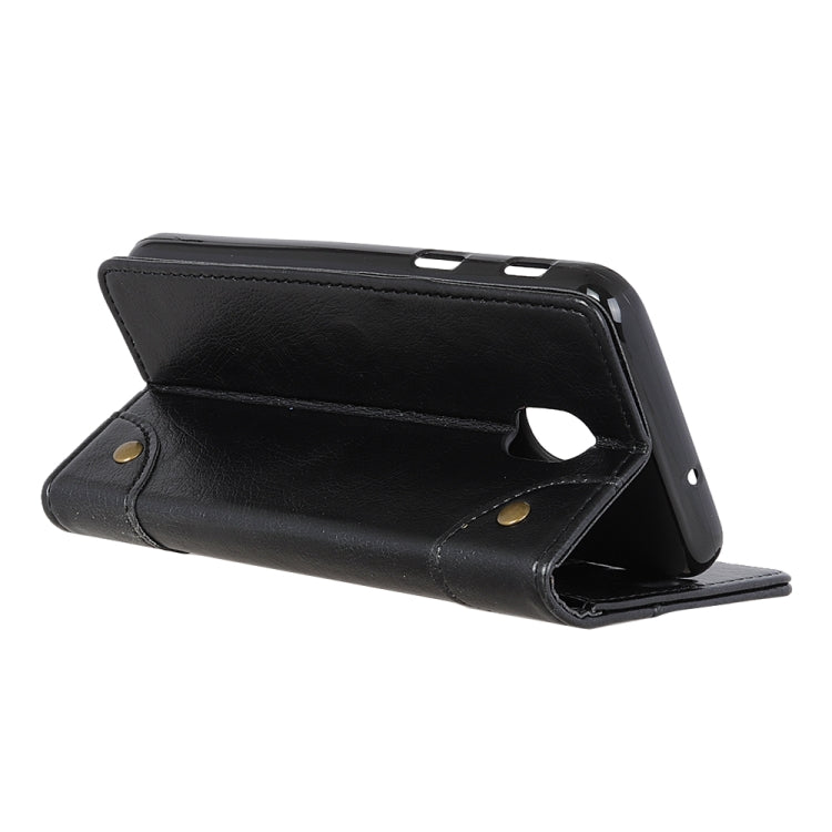 Copper Buckle Nappa Texture Horizontal Flip Leather Case for Alcatel 1C (2019), with Holder & Card Slots & Wallet