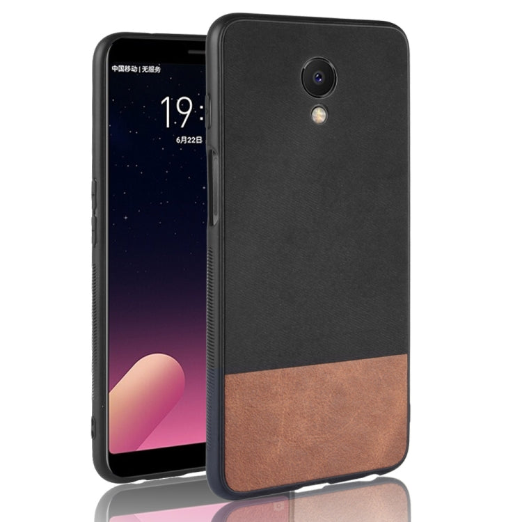 Shockproof Color Matching Denim PC + PU + TPU Case for Meizu M6s