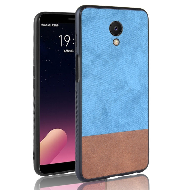 Shockproof Color Matching Denim PC + PU + TPU Case for Meizu M6s