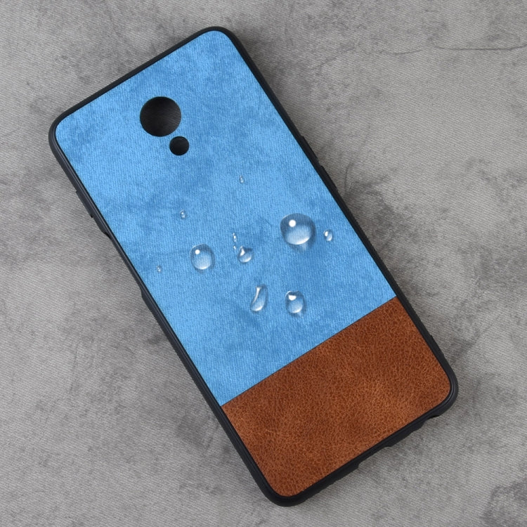 Shockproof Color Matching Denim PC + PU + TPU Case for Meizu M6s