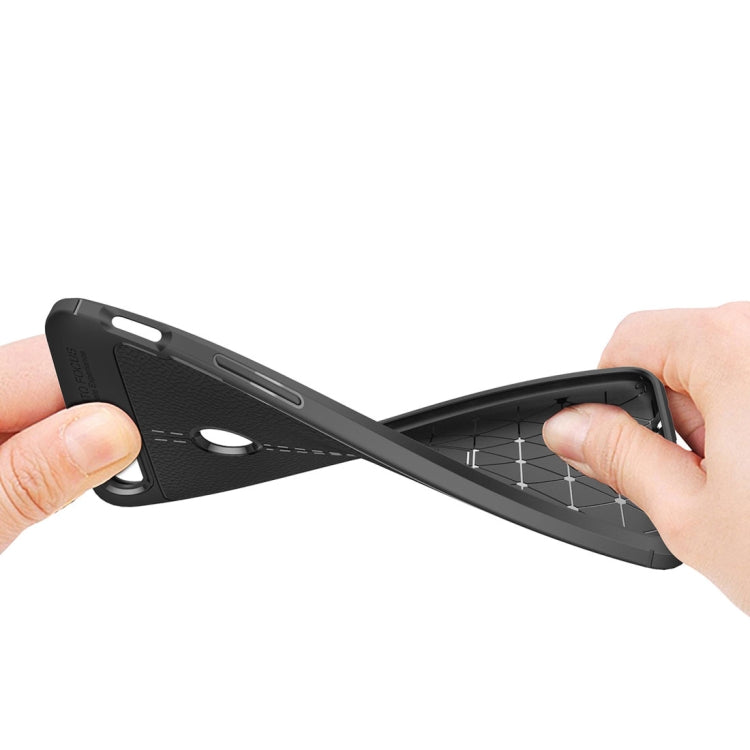 For OnePlus 5T Litchi Texture Soft TPU Protective Back Cover Case