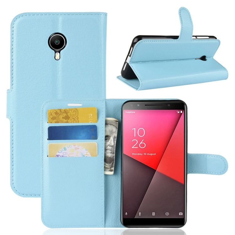 Litchi Texture Horizontal Flip Leather Case for Vodafone Smart N9 Lite / VFD 620, with Wallet & Holder & Card Slots