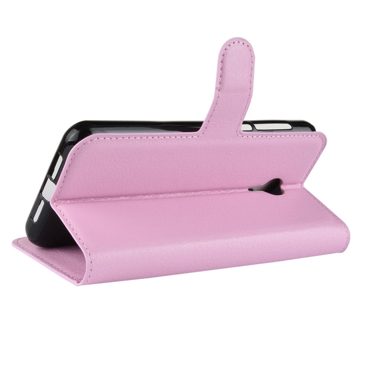 Litchi Texture Horizontal Flip Leather Case for Vodafone Smart N9 Lite / VFD 620, with Wallet & Holder & Card Slots