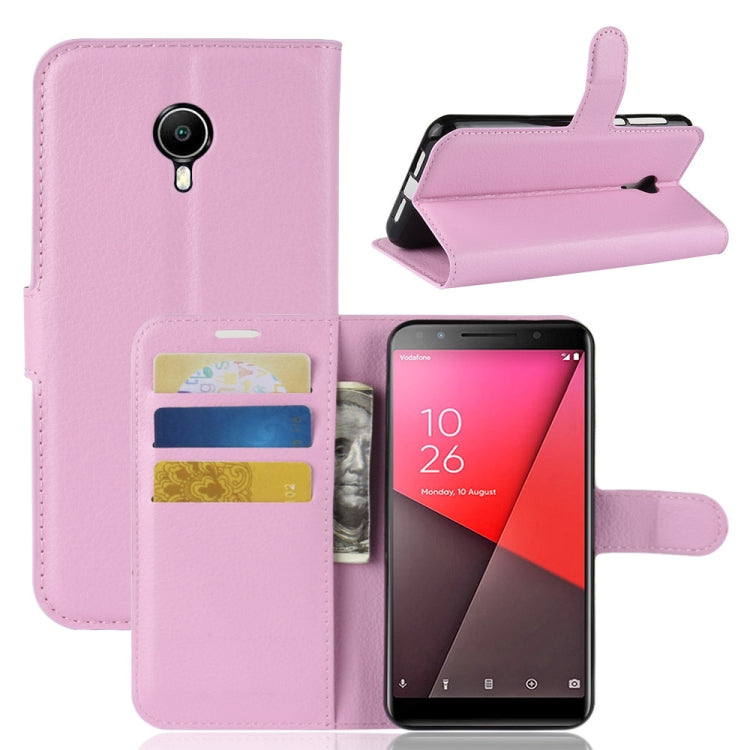 Litchi Texture Horizontal Flip Leather Case for Vodafone Smart N9 Lite / VFD 620, with Wallet & Holder & Card Slots