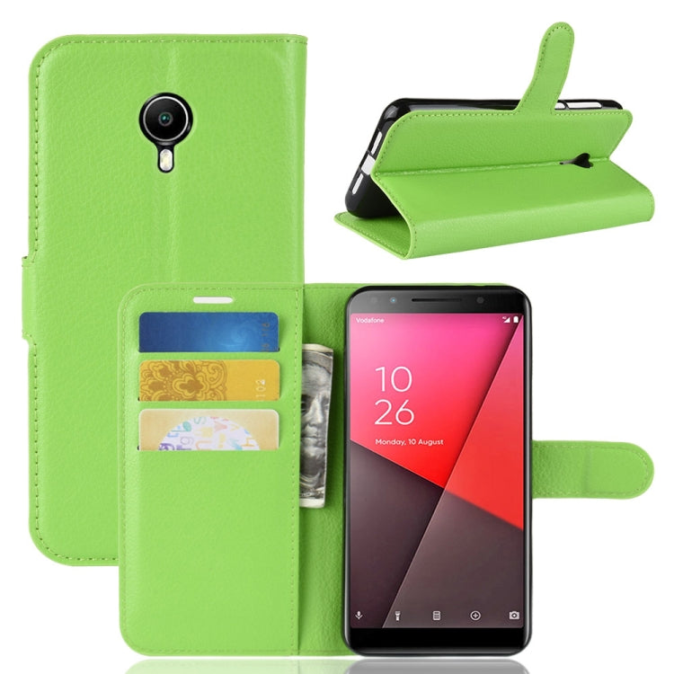 Litchi Texture Horizontal Flip Leather Case for Vodafone Smart N9 Lite / VFD 620, with Wallet & Holder & Card Slots