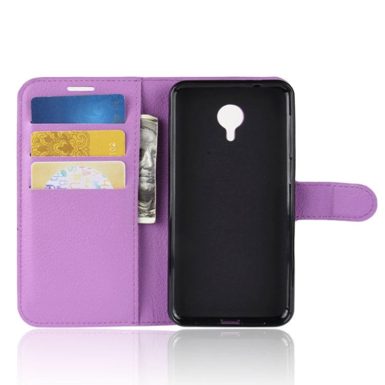 Litchi Texture Horizontal Flip Leather Case for Vodafone Smart N9 Lite / VFD 620, with Wallet & Holder & Card Slots