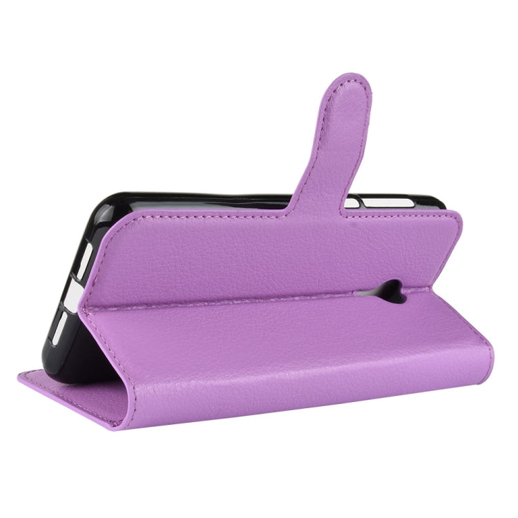 Litchi Texture Horizontal Flip Leather Case for Vodafone Smart N9 Lite / VFD 620, with Wallet & Holder & Card Slots