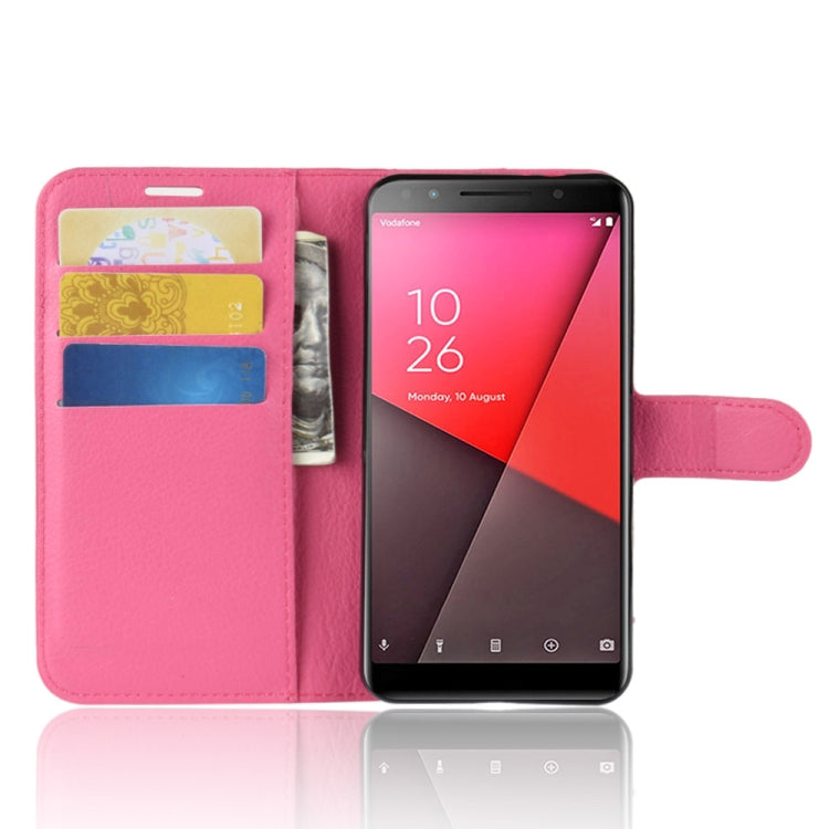 Litchi Texture Horizontal Flip Leather Case for Vodafone Smart N9 Lite / VFD 620, with Wallet & Holder & Card Slots