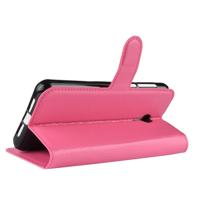 Litchi Texture Horizontal Flip Leather Case for Vodafone Smart N9 Lite / VFD 620, with Wallet & Holder & Card Slots