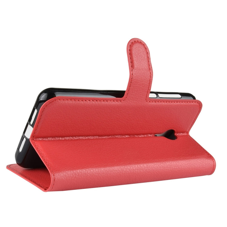 Litchi Texture Horizontal Flip Leather Case for Vodafone Smart N9 Lite / VFD 620, with Wallet & Holder & Card Slots