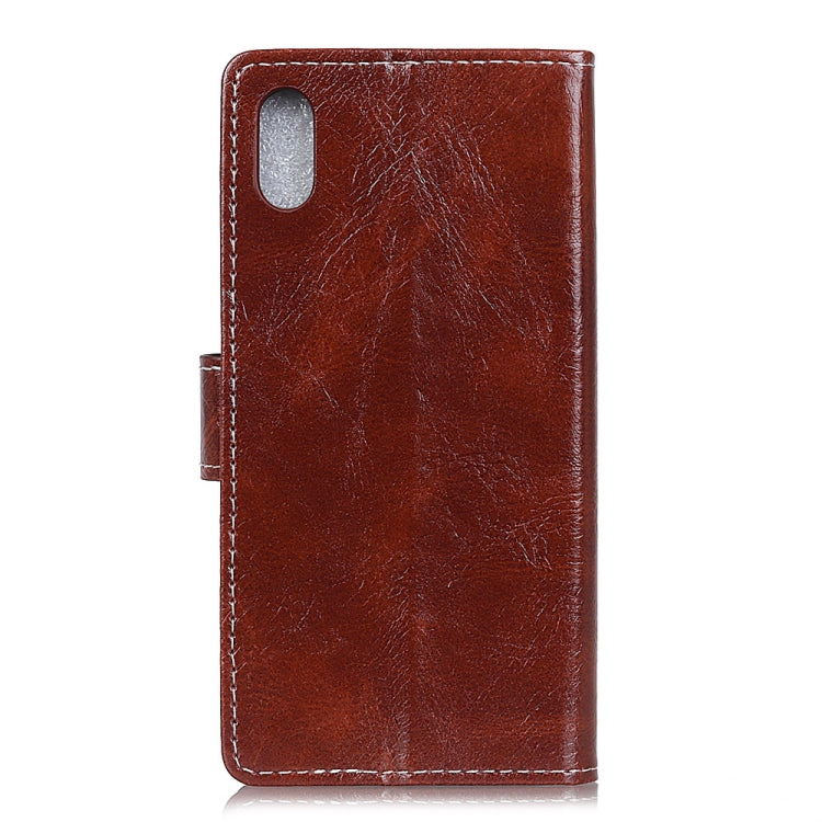 Retro Crazy Horse Texture Horizontal Flip Leather Case for DOOGEE X55, with Card Slots & Holder & Photo Frame