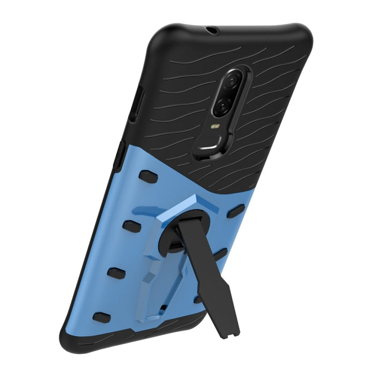 PC + TPU Dropproof Sniper Hybrid Case for OnePlus 6, with 360 Degree Rotation Holder