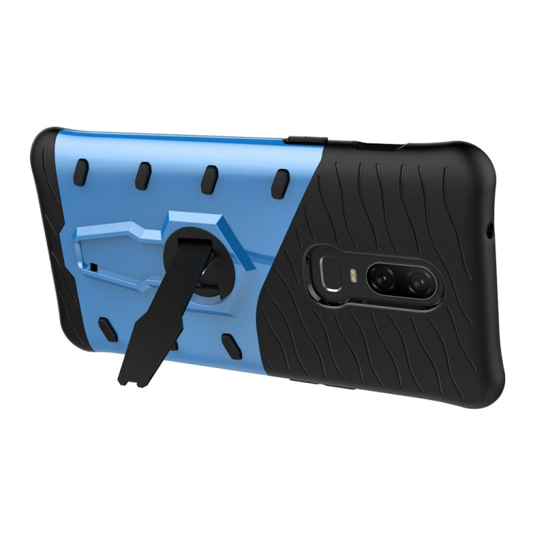 PC + TPU Dropproof Sniper Hybrid Case for OnePlus 6, with 360 Degree Rotation Holder