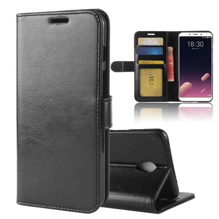 For Meizu Meilan M6s PU + TPU Crazy Horse Texture Horizontal Flip Leather Case with Wallet & Holder & Card Slots