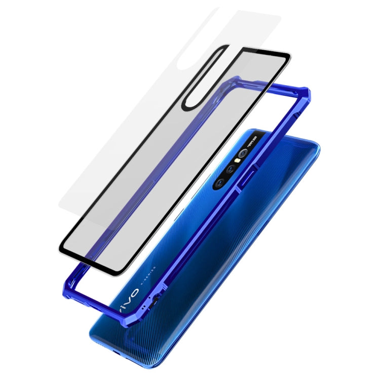 Buckle Series Metal Frame + Tempered Glass Cover Case for Vivo X27