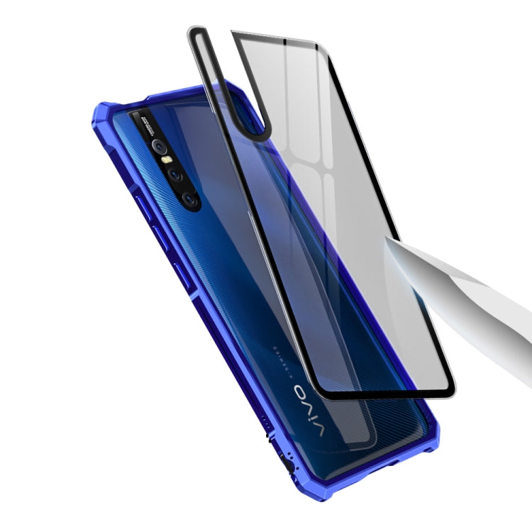 Buckle Series Metal Frame + Tempered Glass Cover Case for Vivo X27