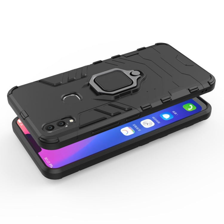 PC + TPU Shockproof Protective Case for Vivo V9, with Magnetic Ring Holder