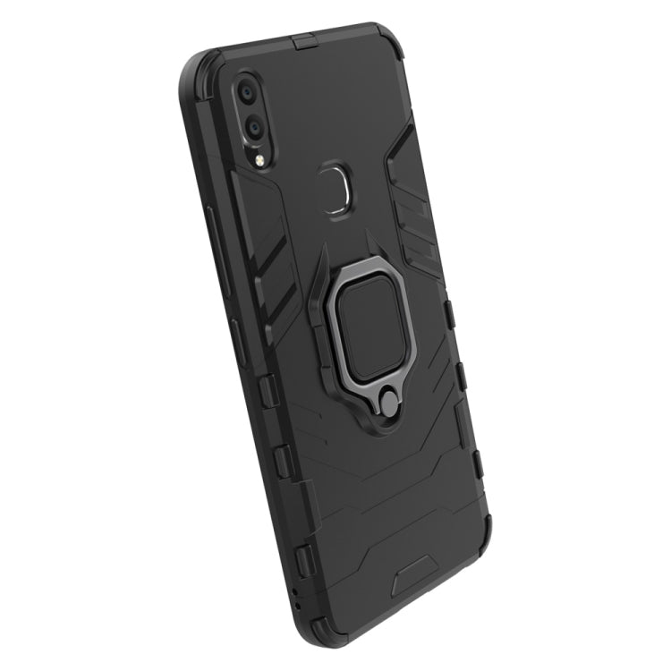 PC + TPU Shockproof Protective Case for Vivo V9, with Magnetic Ring Holder