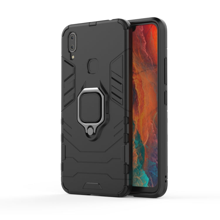 PC + TPU Shockproof Protective Case for Vivo X21i, with Magnetic Ring Holder