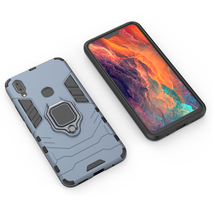 PC + TPU Shockproof Protective Case for Vivo X21i, with Magnetic Ring Holder