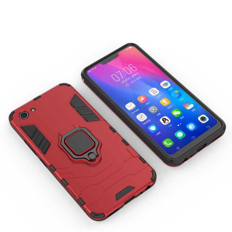 PC + TPU Shockproof Protective Case for Vivo Y83, with Magnetic Ring Holder